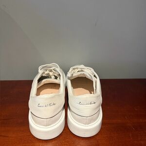 White Leather Oxfords